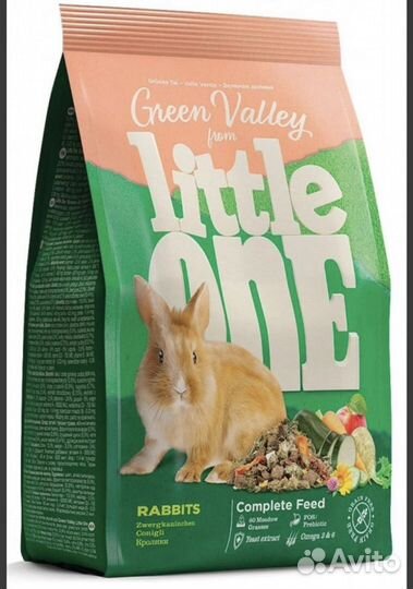Корм для кроликов Little one Зеленая долина