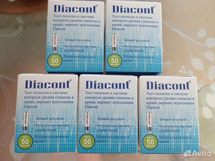 Тест полоски диаконт diacont