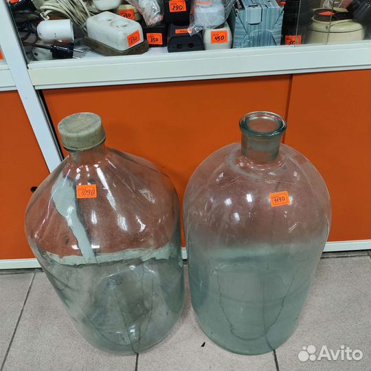 Стеклянный бутыль 10-20л