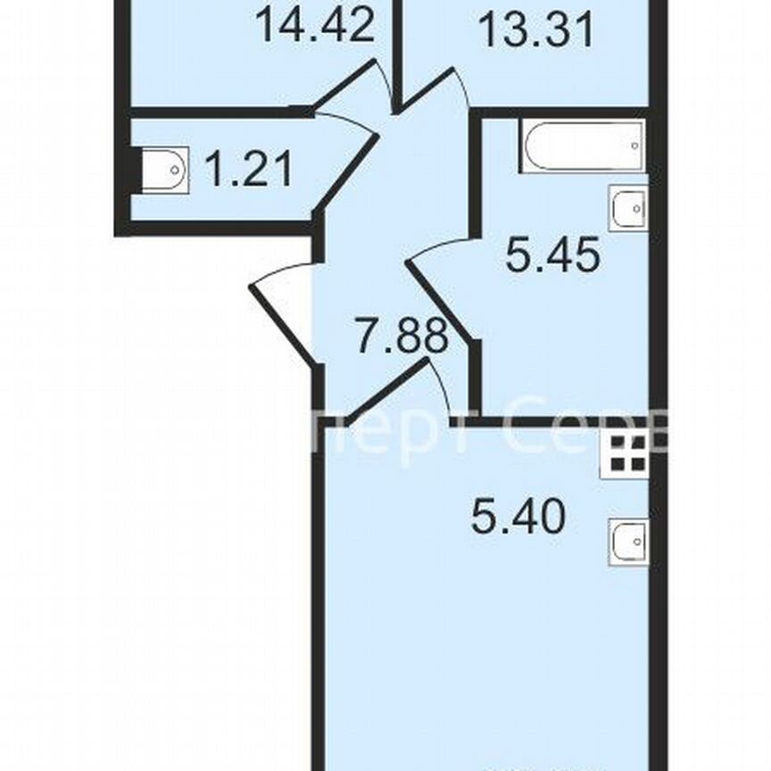 2-к. квартира, 63 м², 4/16 эт.