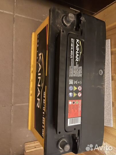 Аккумулятор kainar 100Ah/12V/850A