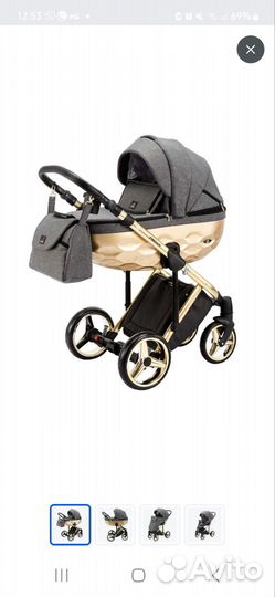 Коляска 2 в 1 adamex chantal