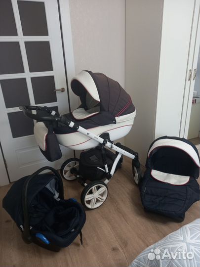 Коляска adamex 3 в 1 бу
