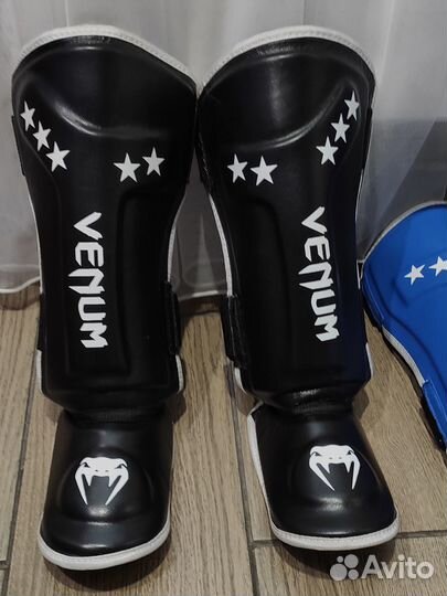 Защита голени щитки venum кожа