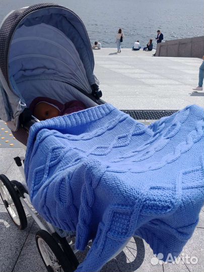 Плед вязаный