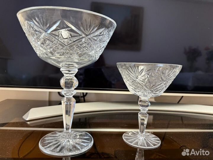 Ваза на ножке гхз (Гусь Хрусталь)