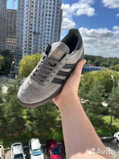 Женские adidas handball spezial grey black 38