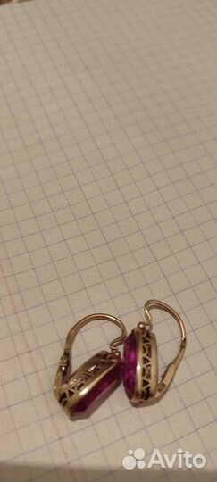 Золотые серьги СССР