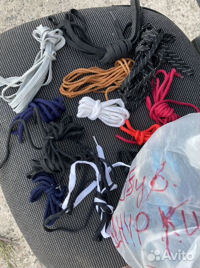 Шнурки для обуви, ремни для сумок