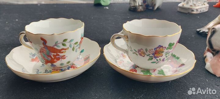 Кофейная пара чашка блюдце Майсен Meissen