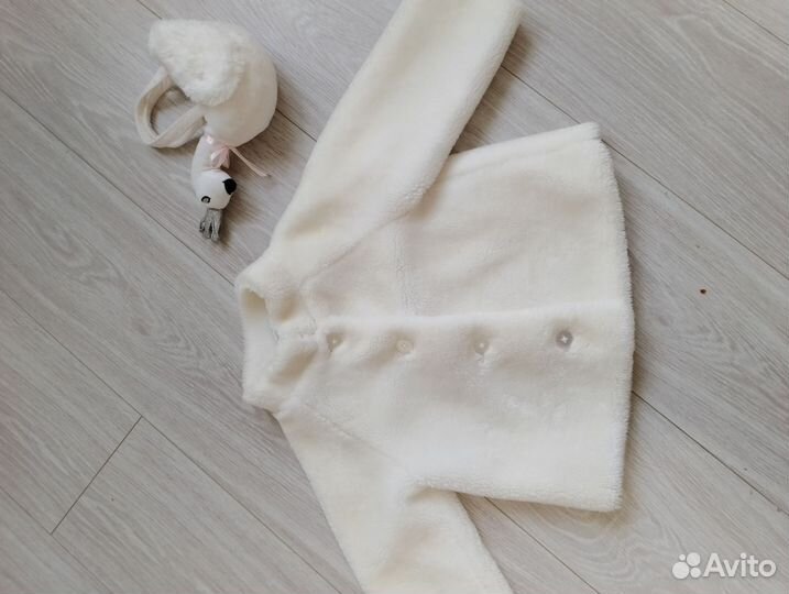 Шубка Тедди для девочки на теплую осень\весну