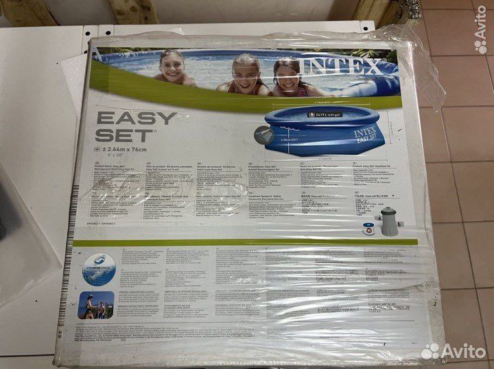 Надувной бассейн intex с фильтр насосом