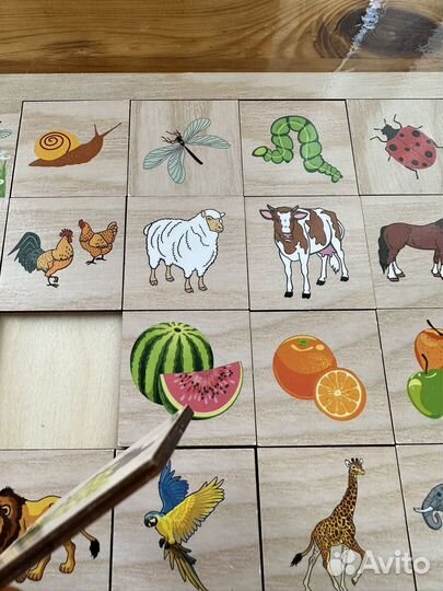 Развивающая игра из дерева