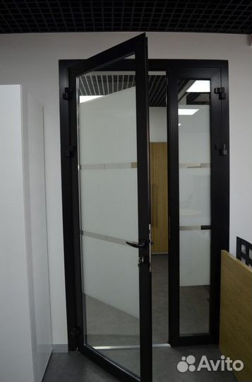 Алюминиевые двери теплые