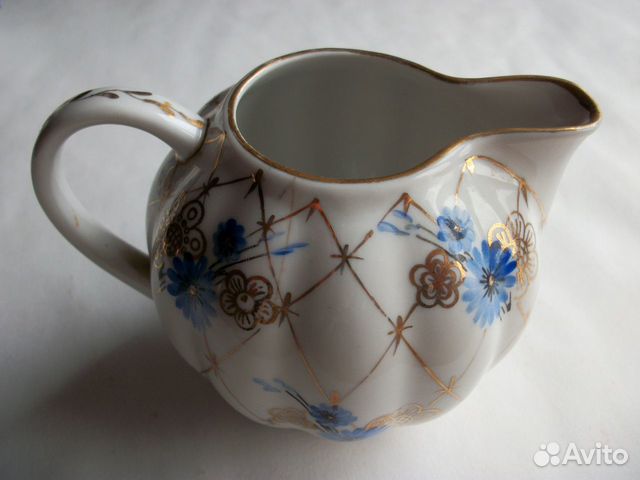 Молочник сливочник лфз, Васильки, золотая сетка