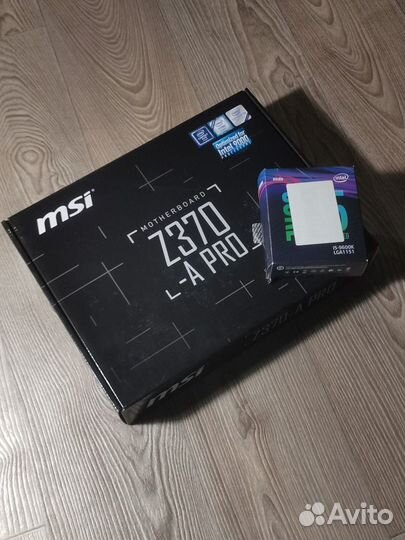 Процессор Intel i5 9600k + MSI Z370-A PRO