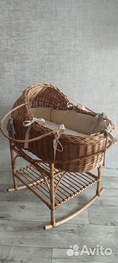 Люлька Колыбель плетеная из ивовой лозы