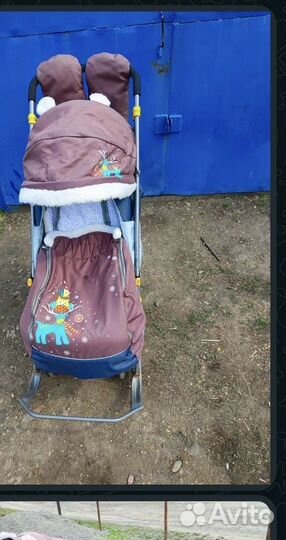 Детские санки коляска ника