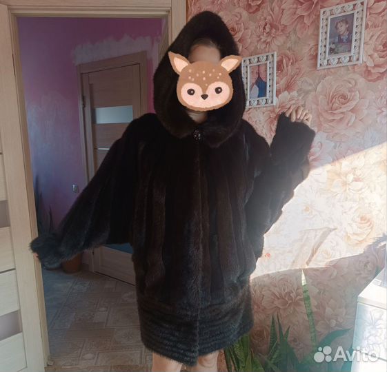 Шуба норковая оверсайз