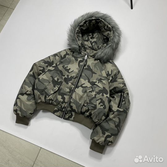 Зимний бомбер аляска камуфляж