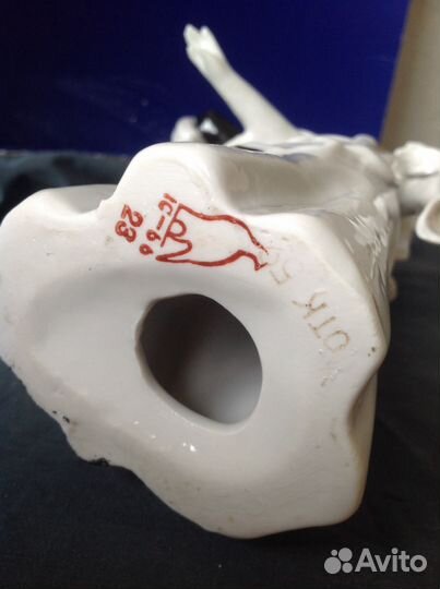 Фарфоровая статуэтка грузинский танец Дулёво СССР