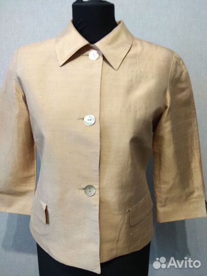 Итальянский жакет из шёлка в стиле armani