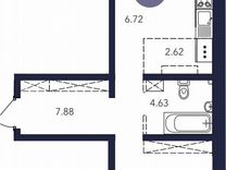 2-к. квартира, 56,7 м², 8/9 эт.