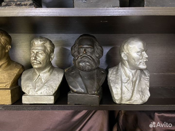 Бюсты политических деятелей, гжель, 1938 г