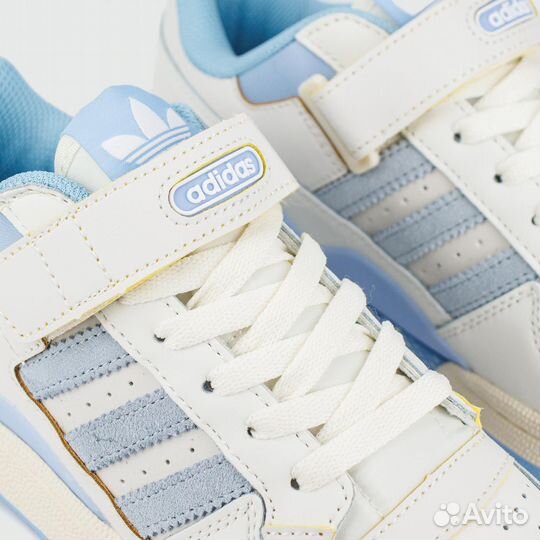 Кроссовки Adidas Forum Low White Sky Blue Wmns