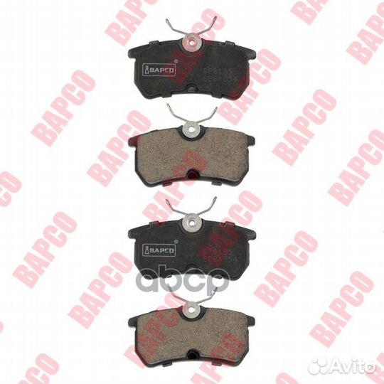 Колодки тормозные дисковые задние, комплект, шт