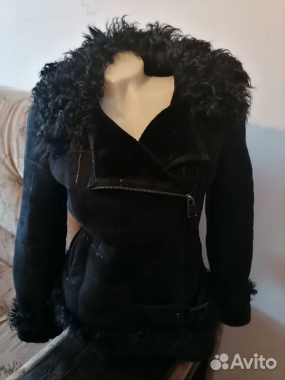 Косуха,нат кожа, дублёнка,48р эх