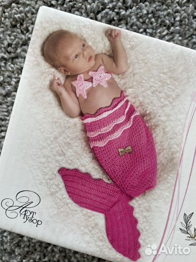 Новый набор для вязания костюма малышке 0+
