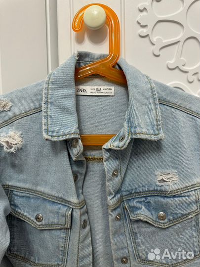 Джинсовая куртка для девочки zara