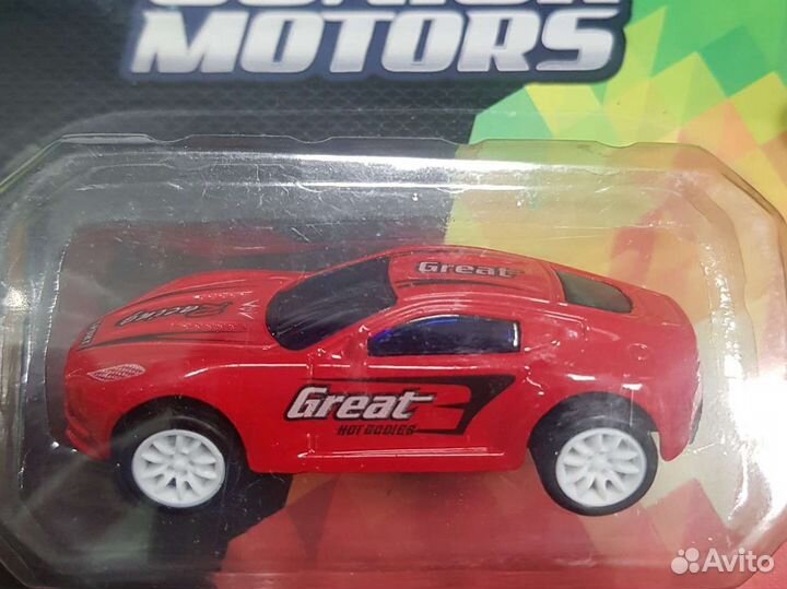 Модель Sport Car 1:60 метал бел/красн