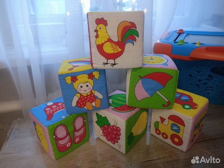 Развивающий кубик мягкий