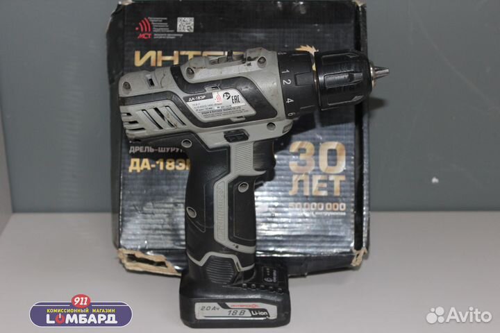 Дрель-шуруповерт Интерскол да-18эр