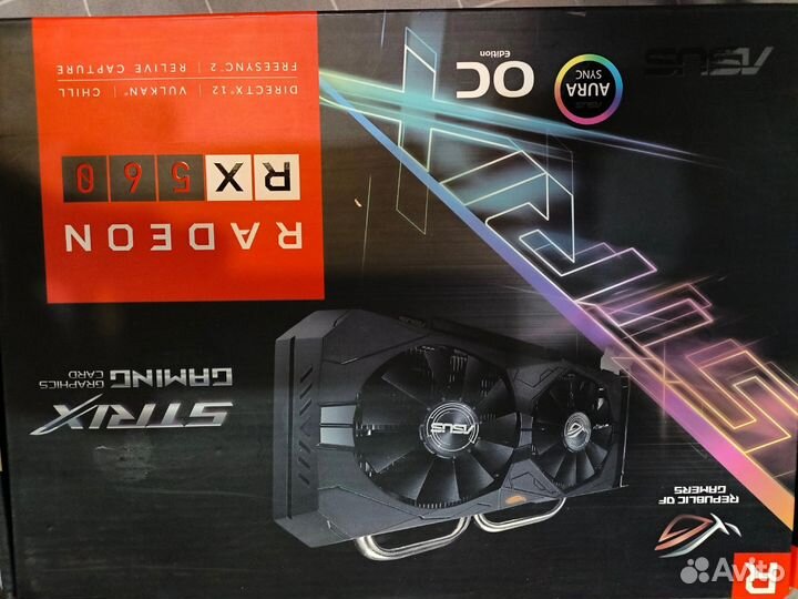 Видеокарта Radeon rx560 4gb