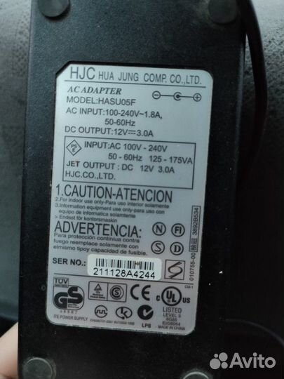 Блок питания 12V - 3.0A