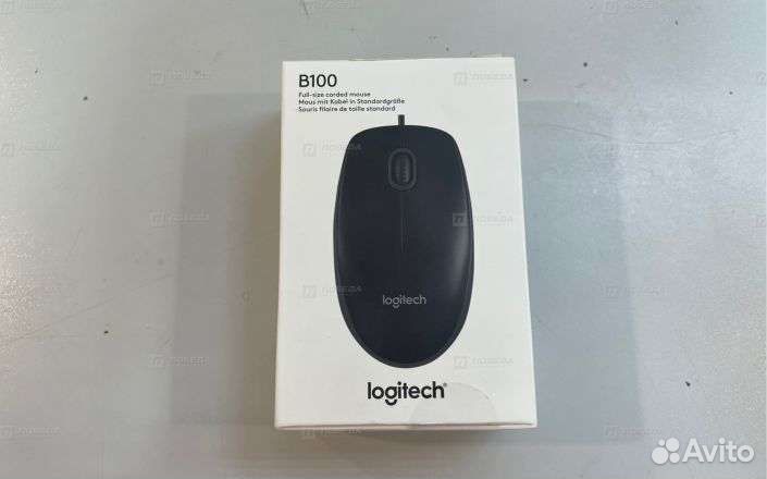 Мышь Logitech b100 проводная