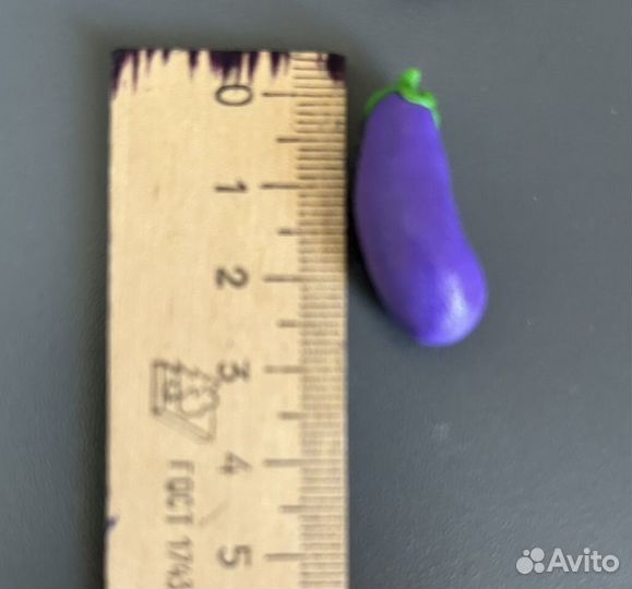 Овощи и фрукты из полимерной глины маленькие