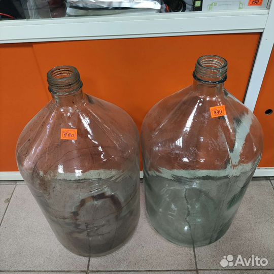 Стеклянный бутыль 10-20л