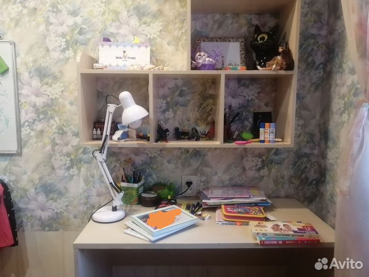 Набор мебели детский, кровать, шкаф, тумбы, стол