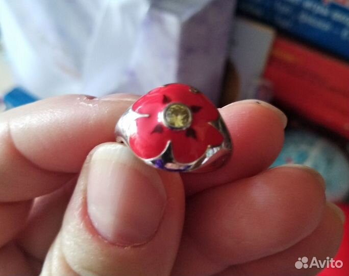 Серебряное кольцо с фианитом