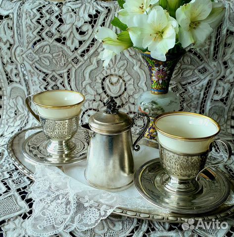 Чашка в серебряном подстаканнике. Америка
