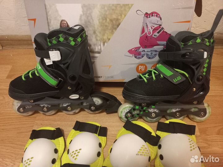 Роликовые коньки со светящимися колесами