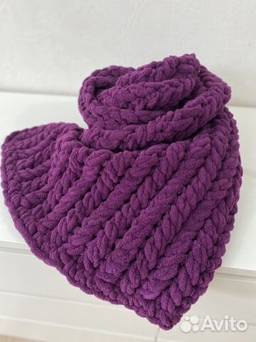 Плюшевый детский плед ручной работы