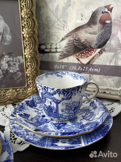 Антикварные чайные пары и трио Royal Crown Derby