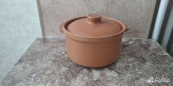 Горшок керамический для духовки 1.5л