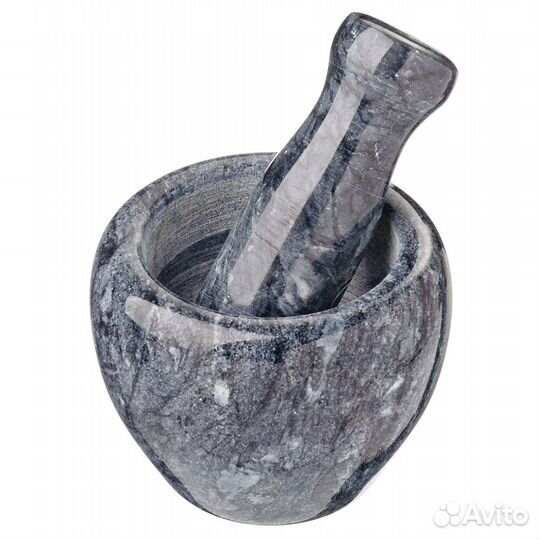 Ступка с пестиком, мраморная