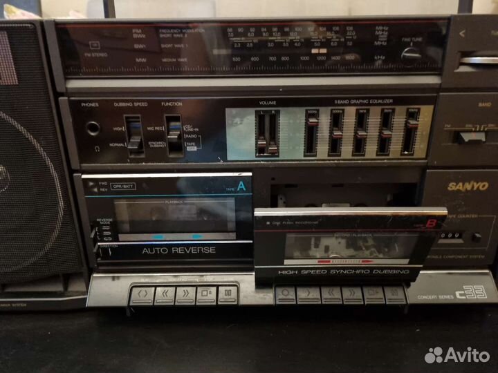 Кассетный магнитофон Sanyo C33K